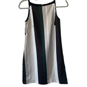 Ann Taylor linen blend Sheath coastal dress size 00p EUC